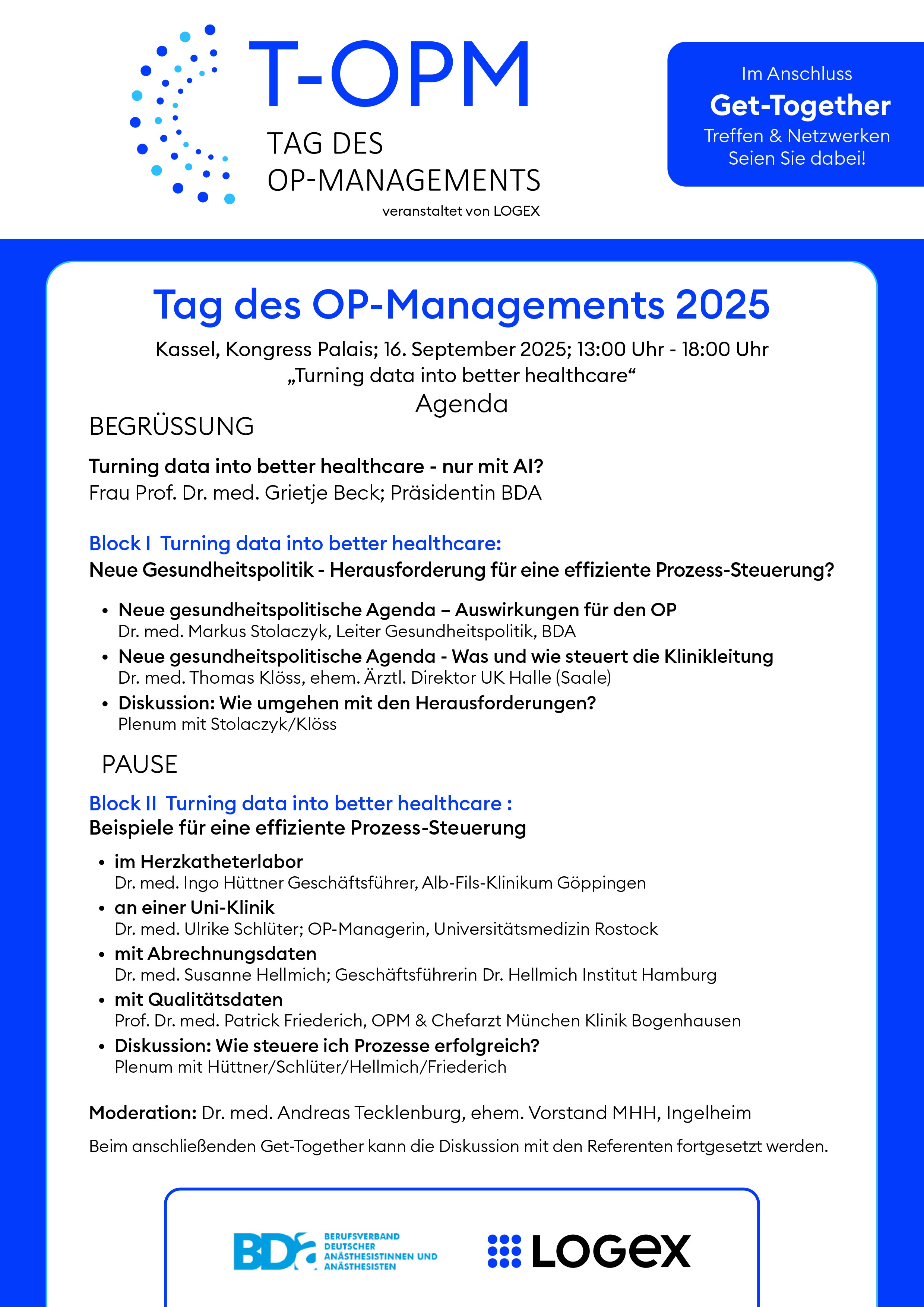 Tag des OP-Managements